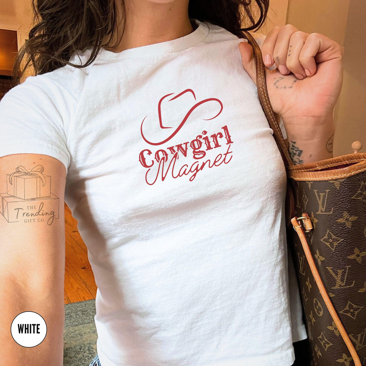 Lesbian Cowgirl Baby Tee Subtle Pride Month Tshirt WLW Femme Shirt Vintage Queer Fashion Bisexual Gay Love Babytee Sapphic Shirt Graphic Tee – Everyday Comfort · Must-Have Style