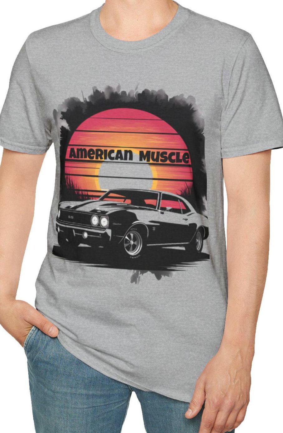 American Muscle Car T Shirt retro Vintage Car Tee Unisex Graphic Shirt Gift for Car Enthusiasts Classic Car Apparel Vintage car Graphic Tee – Aesthetic Look · Trending Graphic Apparel