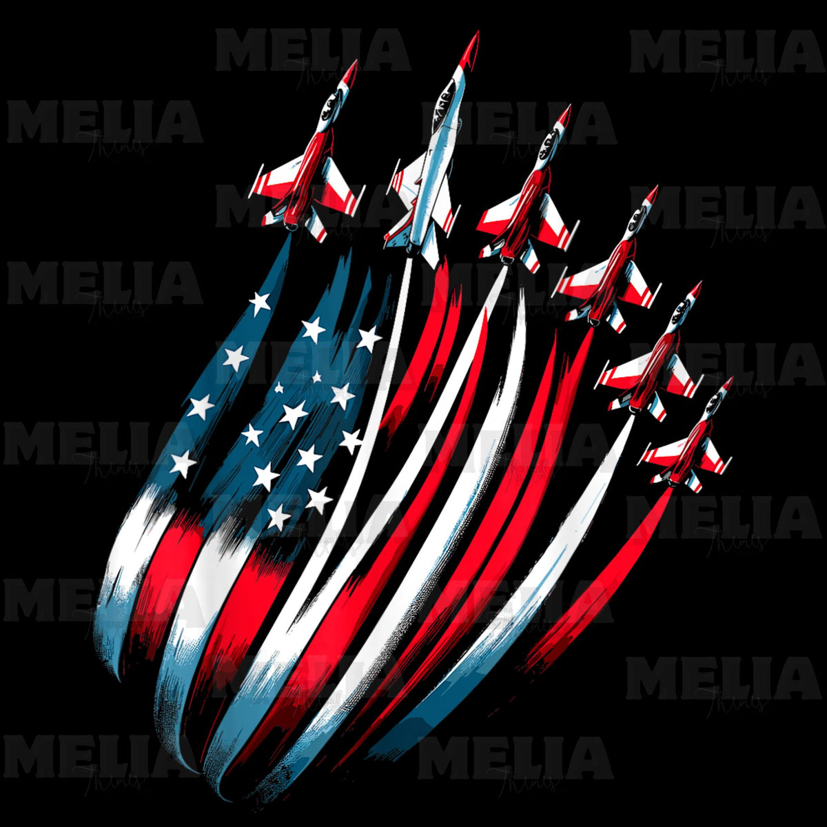 Fighter Jet USA Flag PNG Design for 4th of July T Shirt Sublimation Patriotic Boys Airplane Printable Retro Independence Day Graphic Graphic Tee – Bold Style · Perfect For Daily Wear