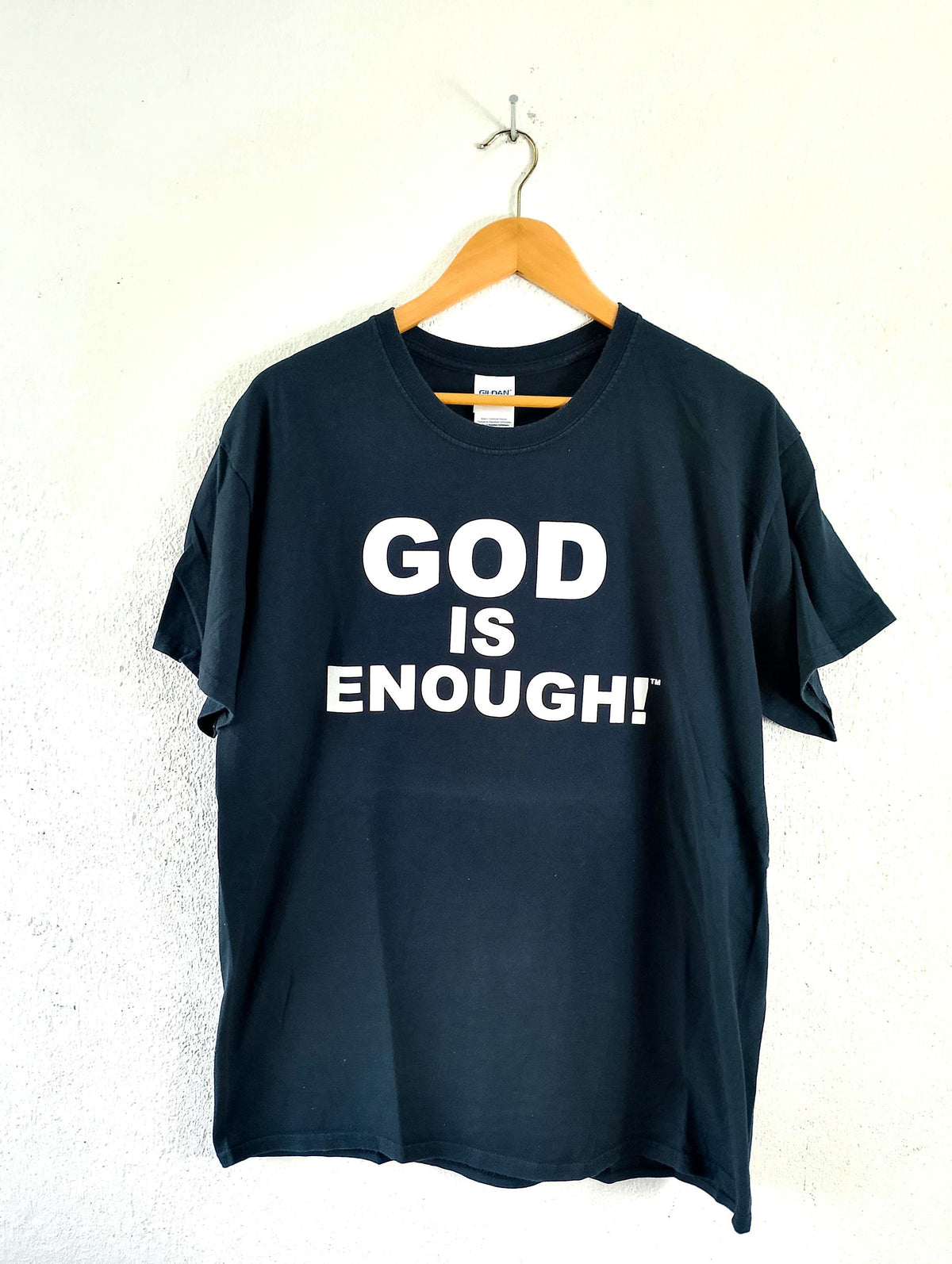 God is enough wording t shirt Large Graphic Tee – Soft Feel · High-Quality Print