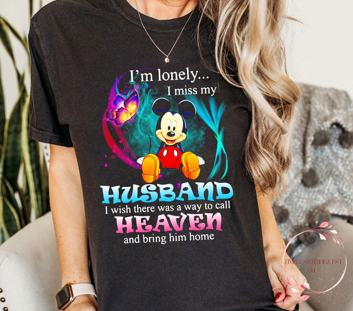 I Miss My Husband Heaven Shirt Mickey Disney Grief Memorial Shirt Comfort Colors Tee Missing Husband Shirt Gift Disney Trip Tee Graphic Tee – Premium Graphic · Great Gift For Fans