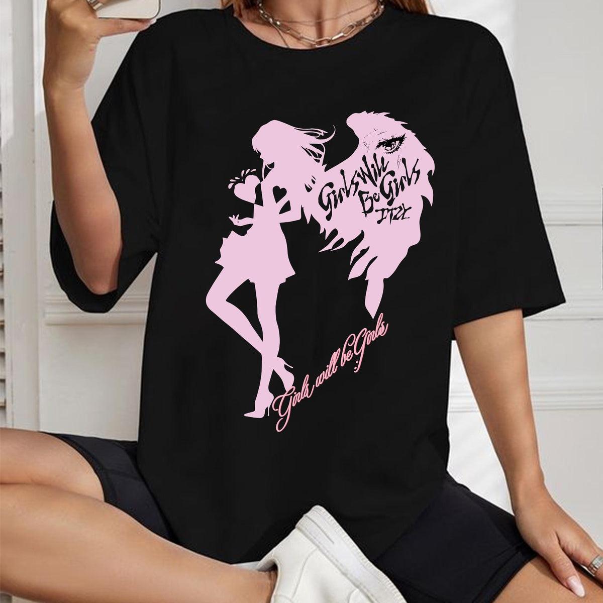 Retro Itzy Girls Will Be Girls T shirt Itzy Kiss Tell Shirt ITZY Born to Be 2nd World Tour Shirt Itzy Twinzy Shirt Yuna Yeji Lia Graphic Tee – Cozy Vibes · Must-Have Style