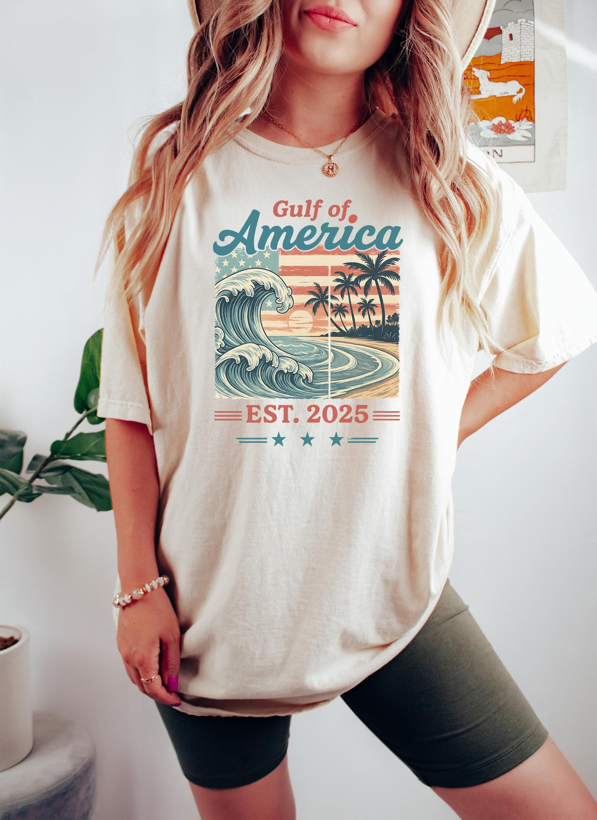 Gulf Of America Shirt Patriotic Gulf Coast Tee Est 2025 Political Shirt American Wave Shirt 4th Of July USA Beach Shirt Graphic Tee – Everyday Comfort · Great Gift For Fans