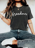 Freedom Shirt American Eagle Patriotic Tee Vintage USA Flag Shirt Liberty Fourth of July Shirt Bald Eagle Graphic T Shirt Graphic Tee – Bold Style · High-Quality Print