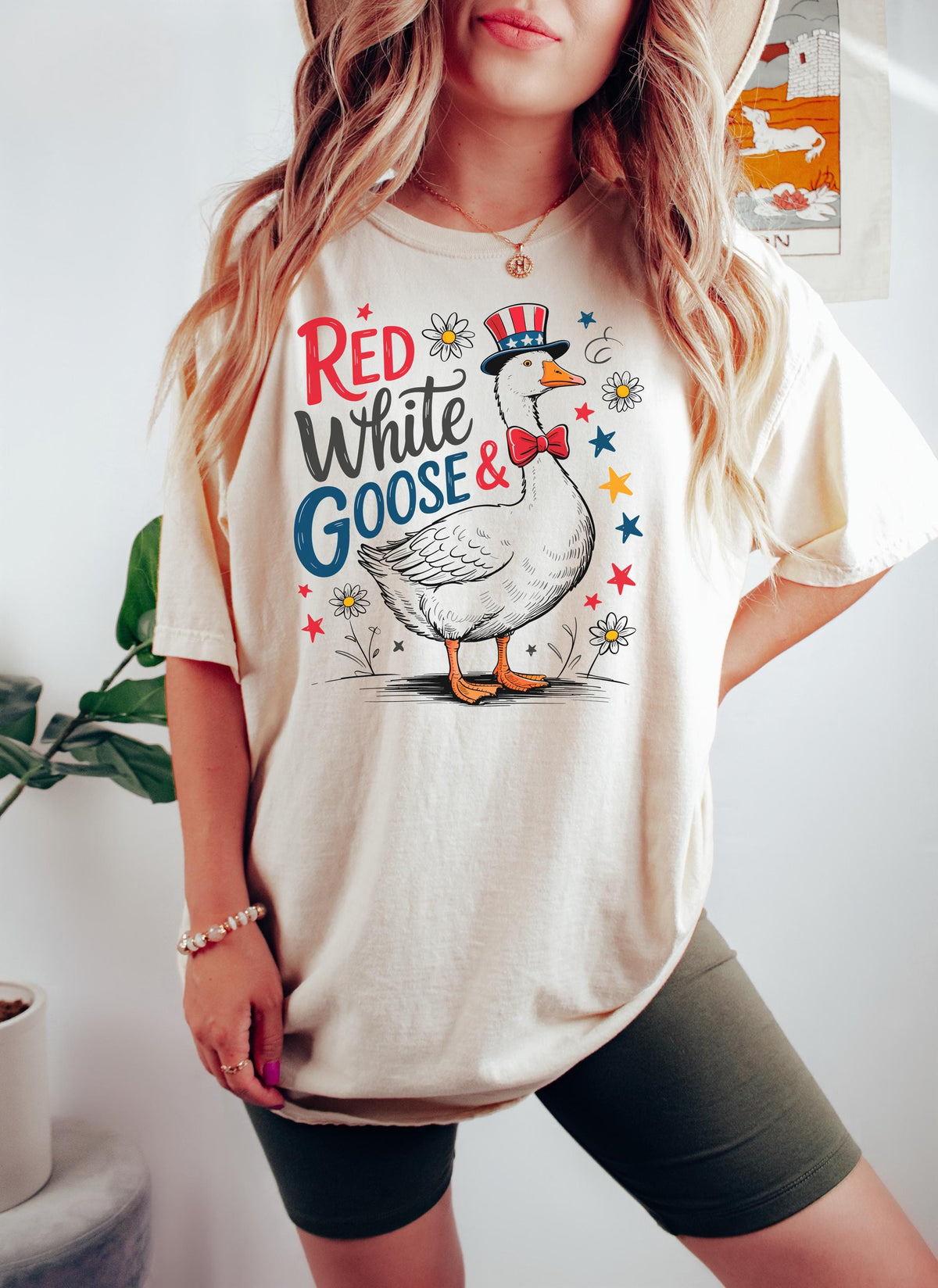 Red White and Goose Shirt Funny USA Tee Patriotic Goose Shirt Independence Day Outfit Fourth of July T Shirt Graphic Tee – Warm & Stylish · Great Gift For Fans