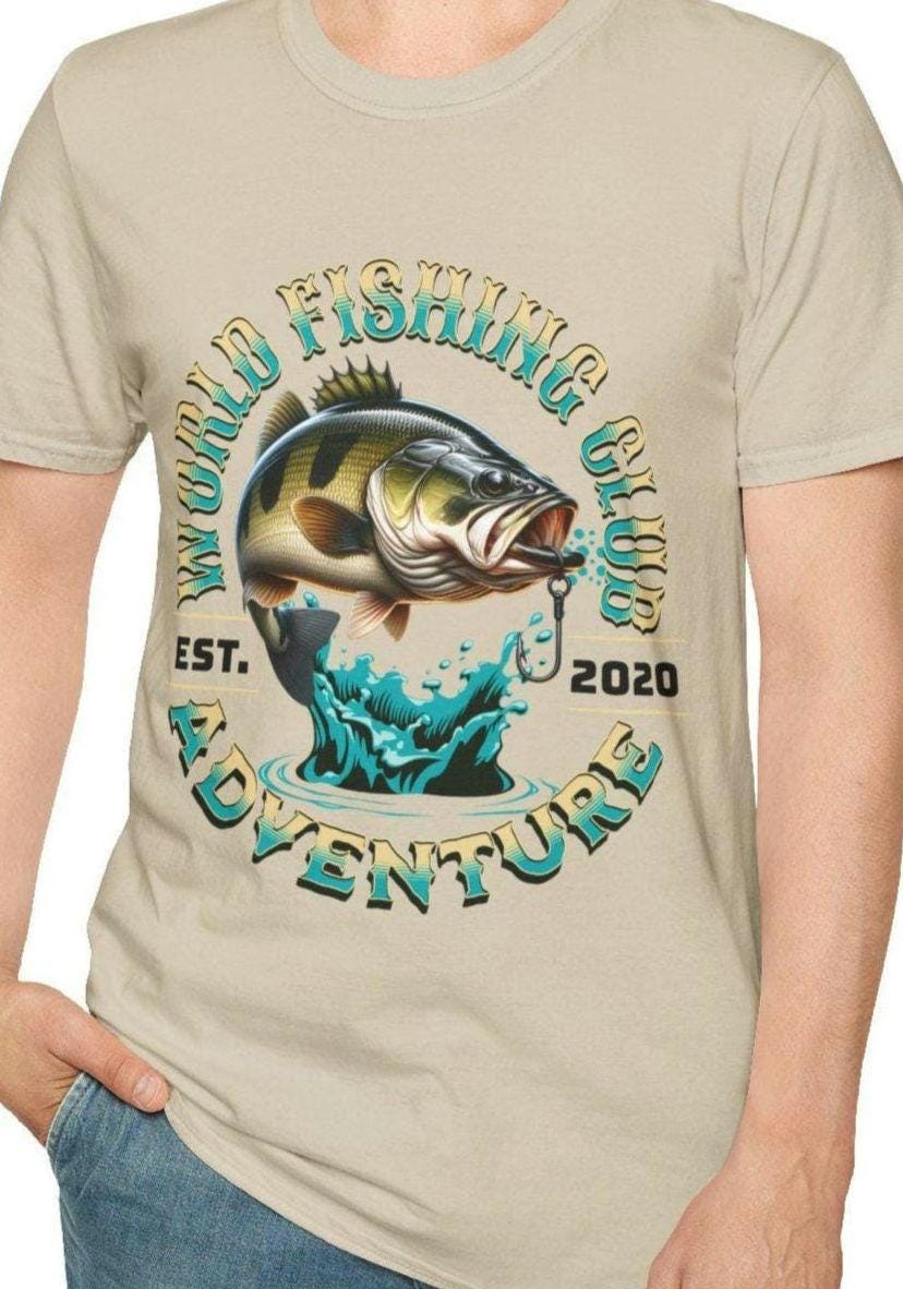 Fisherman Fishing Club T Shirt Great for Fishing Club Events Gift for Anglers Fisherman Apparel Gift for Dad Bass largemouth bass Graphic Tee – Feel-Good Design · Top Pick For Any Outfit