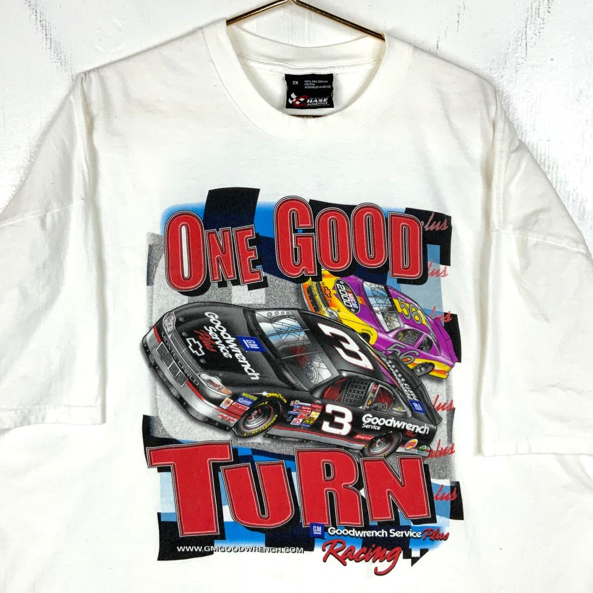Vintage Nascar Racing Chase Tshirt 2XL White One Good Turn 2000 Dale Earnhardt Graphic Tee – Cozy Vibes · Top Pick For Any Outfit