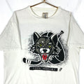 Vintage Chicago Wolves Tshirt XL White Ihl Hockey 1995 Aggressive In Nature 90s Graphic Tee – Soft Feel · Perfect For Daily Wear