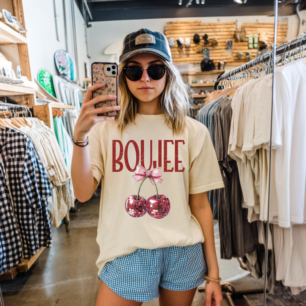 Comfort Colors Boujee Tshirt Coquette Cherries Shirt Coquette Shirt Cherry Shirt Coquette Bow Shirt Trendy Aesthetic Shirt Graphic Tee – Warm & Stylish · Great Gift For Fans