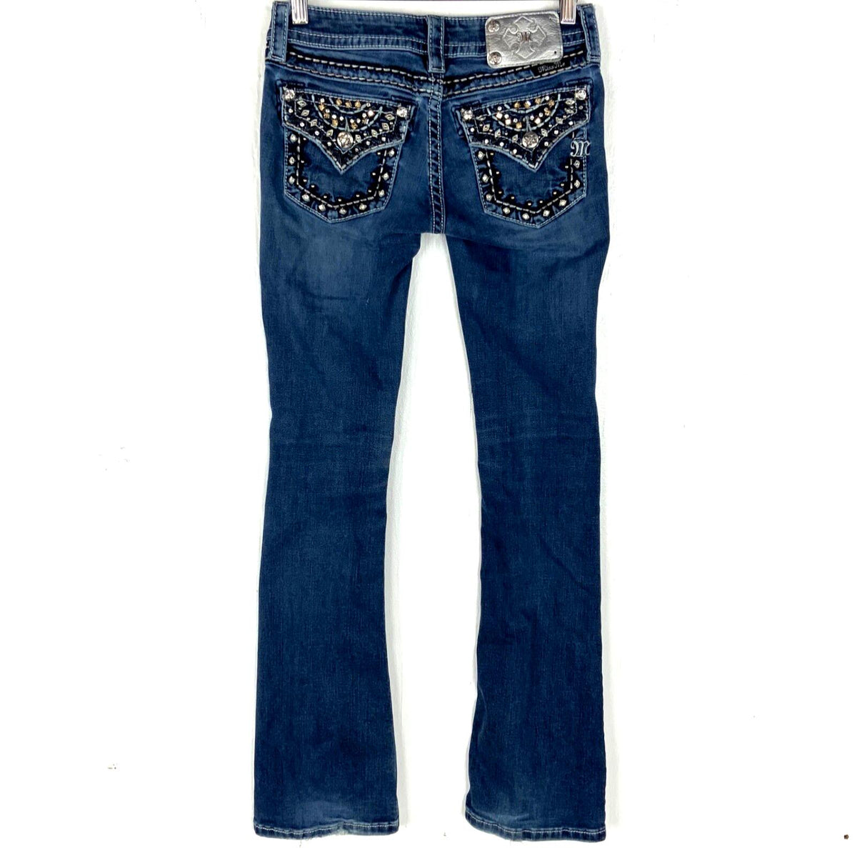 Vintage Miss Me Bootcut Women39s Denim Jean Size 25 Blue Y2k Rhinestone Studded Graphic Tee – Bold Style · High-Quality Print