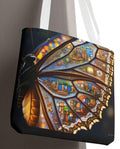 Butterfly Wildflower Tote Bag Artistic Shopping Eco Friendly Gift Summer Outing Unique Artwork Gift for butterfly lover pressed floral Tote Bag – Easygoing Wear · Great Gift For Fans