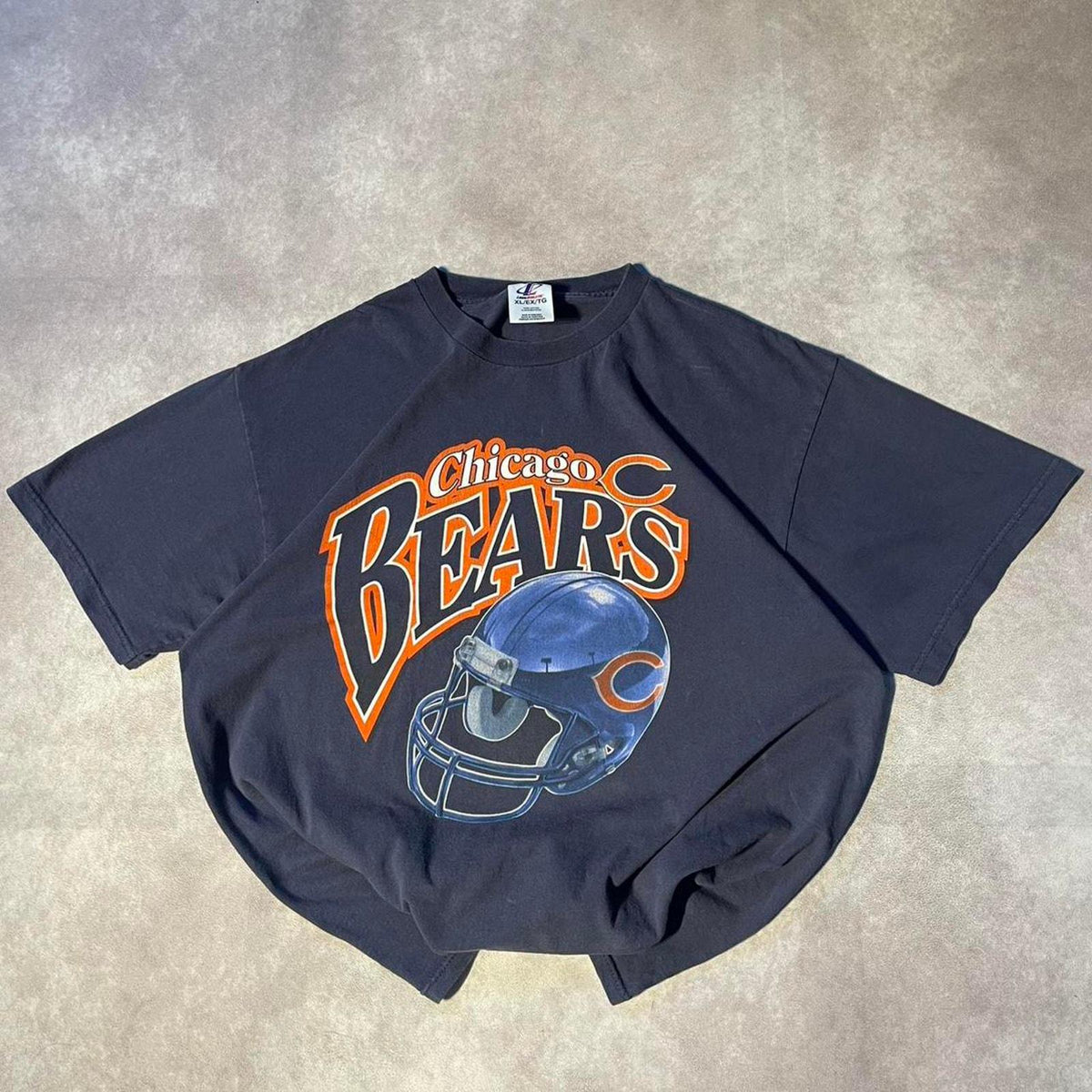 Vintage Chicago Bears Helmet NFL Graphic Tee Shirt Logo Athletics Graphic Tee – Bold Style · Perfect For Daily Wear