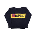 Vintage Polo Ralph Lauren RLPC67 P 93 Knit Sweater Navy Yellow Patch 90s Rare Pullover Size M Graphic Tee – Bold Style · Must-Have Style