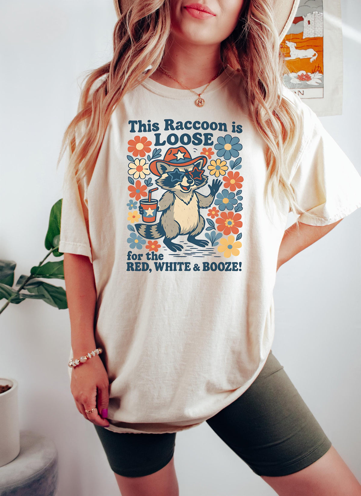 Funny Raccoon 4th of July Shirt Red White and Booze Tee Patriotic Drinking Shirt USA Party Shirt Women39s Independence Day Shirt Graphic Tee – Cozy Vibes · Perfect For Daily Wear