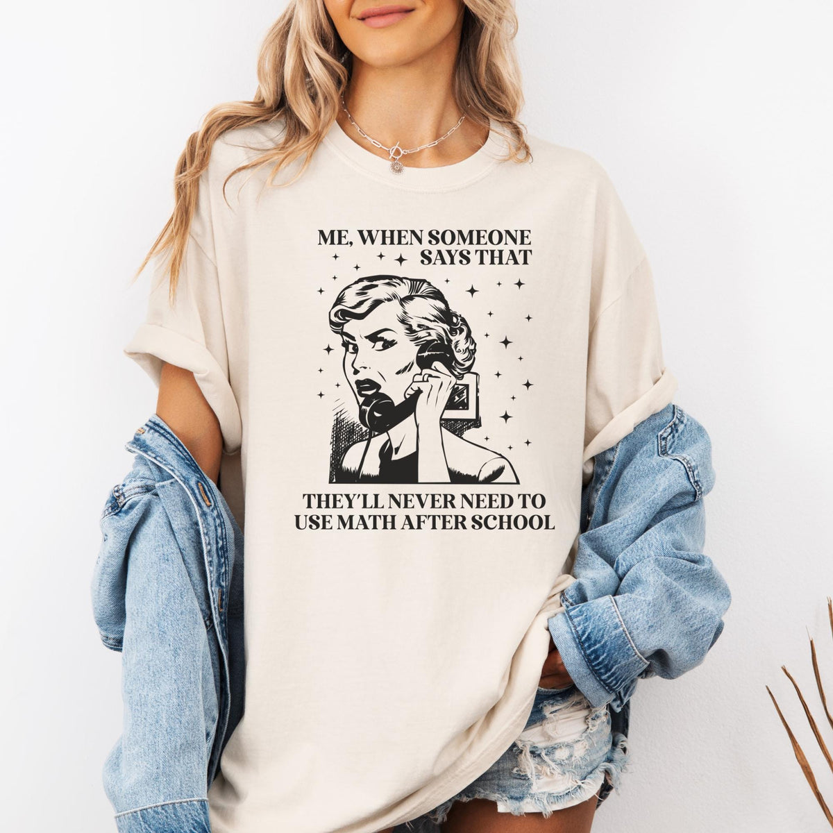 Funny Math Teacher Tee Shirt for Math Professor or Geometry Teacher Funny Saying Math Lover Present Math Department Middle School Math Graphic Tee – Feel-Good Design · Trending Graphic Apparel
