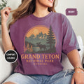 Retro Gand Teton National Park Comfort Colors Tshirt Nature Lover Apparel Wyoming Mountains Graphic Tee Outdoor Adventure gift Hiking Graphic Tee – Warm & Stylish · Top Pick For Any Outfit