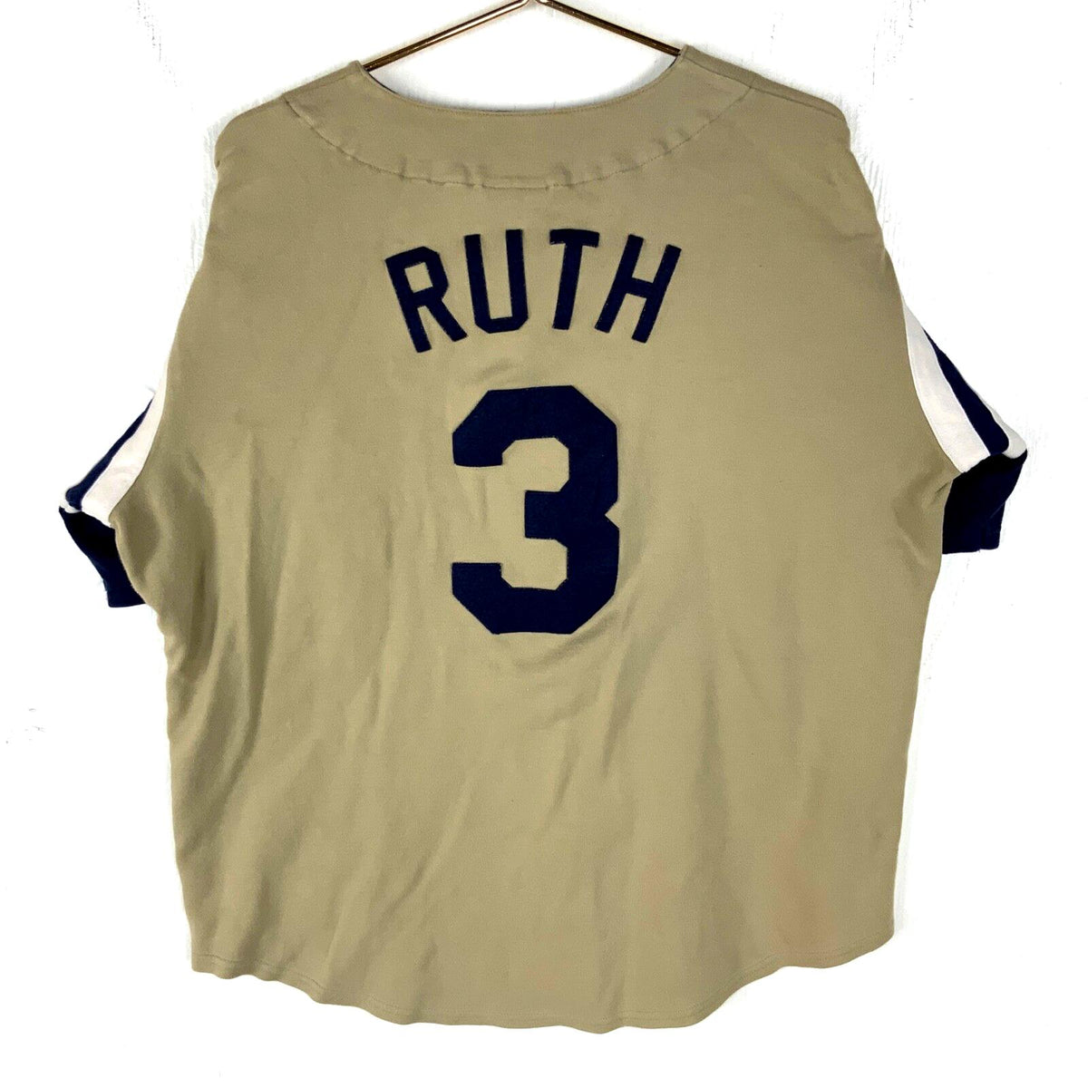 Vintage New York Yankees Jersey 2XL Majestic Babe Ruth Beige Mlb Jersey – Premium Graphic · Must-Have Style
