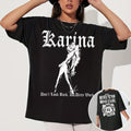 Aespa Dirty Work Members Graphic T shirt Aespa Whiplash Album Shirt Aespa Armageddon Album Shirt Aespa World Tour Shirt Ningning Karina Graphic Tee – Fan Favorite · Great Gift For Fans