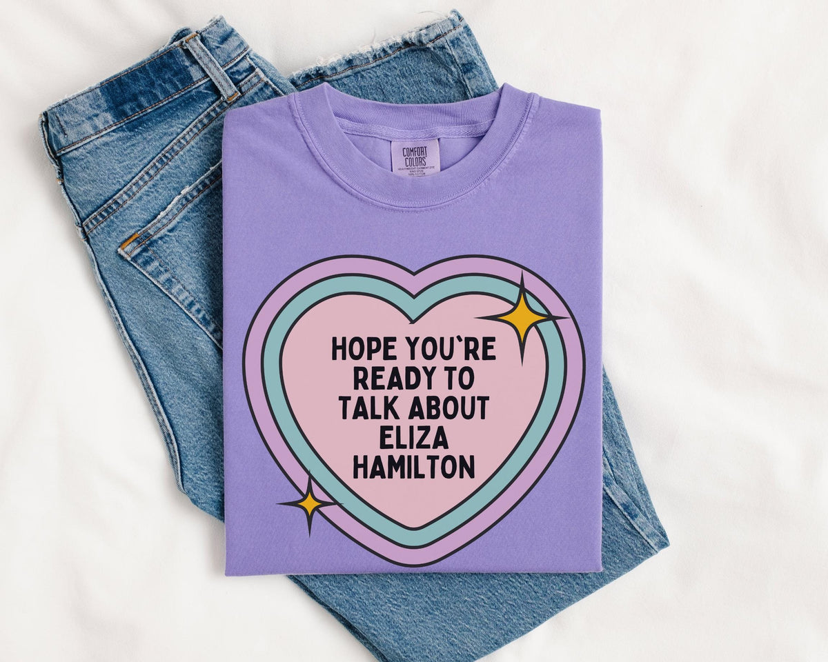 Eliza Hamilton American History Tee Shirt Women39s History TShirt 18th Century Early US History Social Studies Shirt Alexander Hamilton Graphic Tee – Bold Style · Perfect For Daily Wear