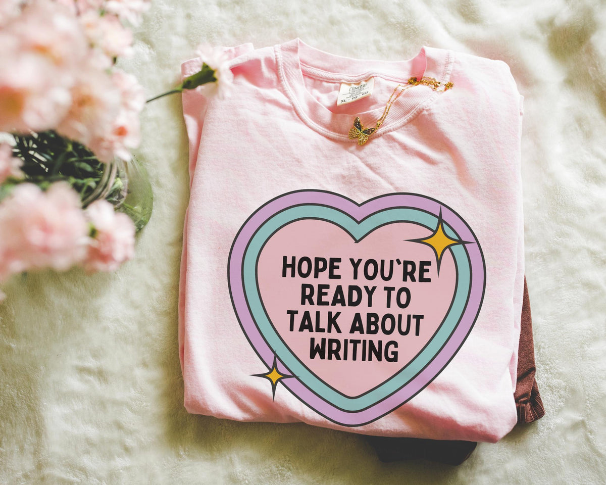 Creative Writing Teacher Tee Shirt for Book Author or Literature Professor Funny Saying English Major TShirt with Heart Writing Workshop Graphic Tee – Soft Feel · Trending Graphic Apparel