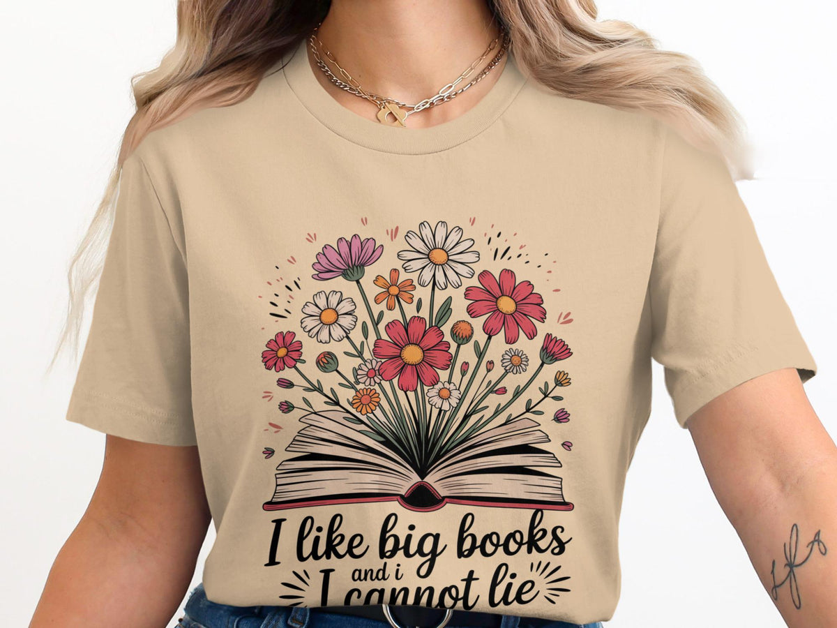 Big Books T Shirt Book Lover Gift Floral Book Tee Reader Shirt Bookworm Funny Bookish TShirt Librarian Gift Gift for Teacher Graphic Tee – Premium Graphic · Perfect For Daily Wear
