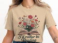 Reading TShirt Book Lover Shirt Floral Book Tee Introvert Shirt Bookish Gift Bookworm T Shirt Readers Gift Book Flowers TShirt Graphic Tee – Everyday Comfort · Trending Graphic Apparel