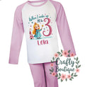 3rd Birthday Fairy Pajamas When I Wake Up I Will Be Three PJs Third Birthday Gift Personalised Name Nightwear Girl Pink Party PJs 1378 Graphic Tee – Cozy Vibes · Top Pick For Any Outfit