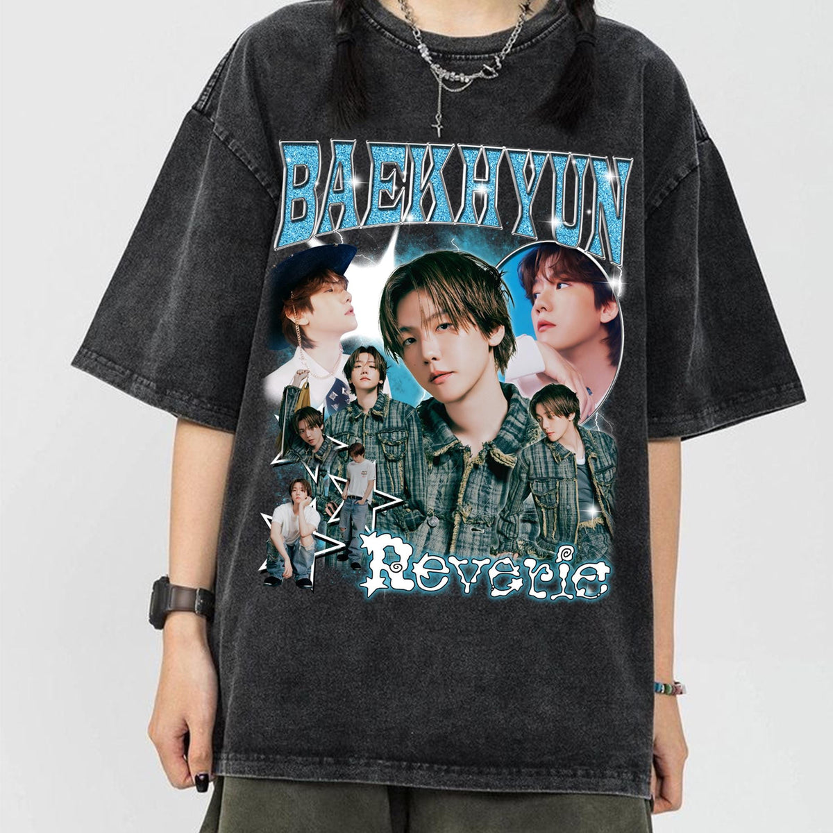 Retro Baekhyun Reverie Tour 2025 MINERAL Wash Tee Baekhyun Essence of Reverie Shirt Baekhyun Elevator Shirt EXO Baekhyun Concert Tee Graphic Tee – Fan Favorite · High-Quality Print