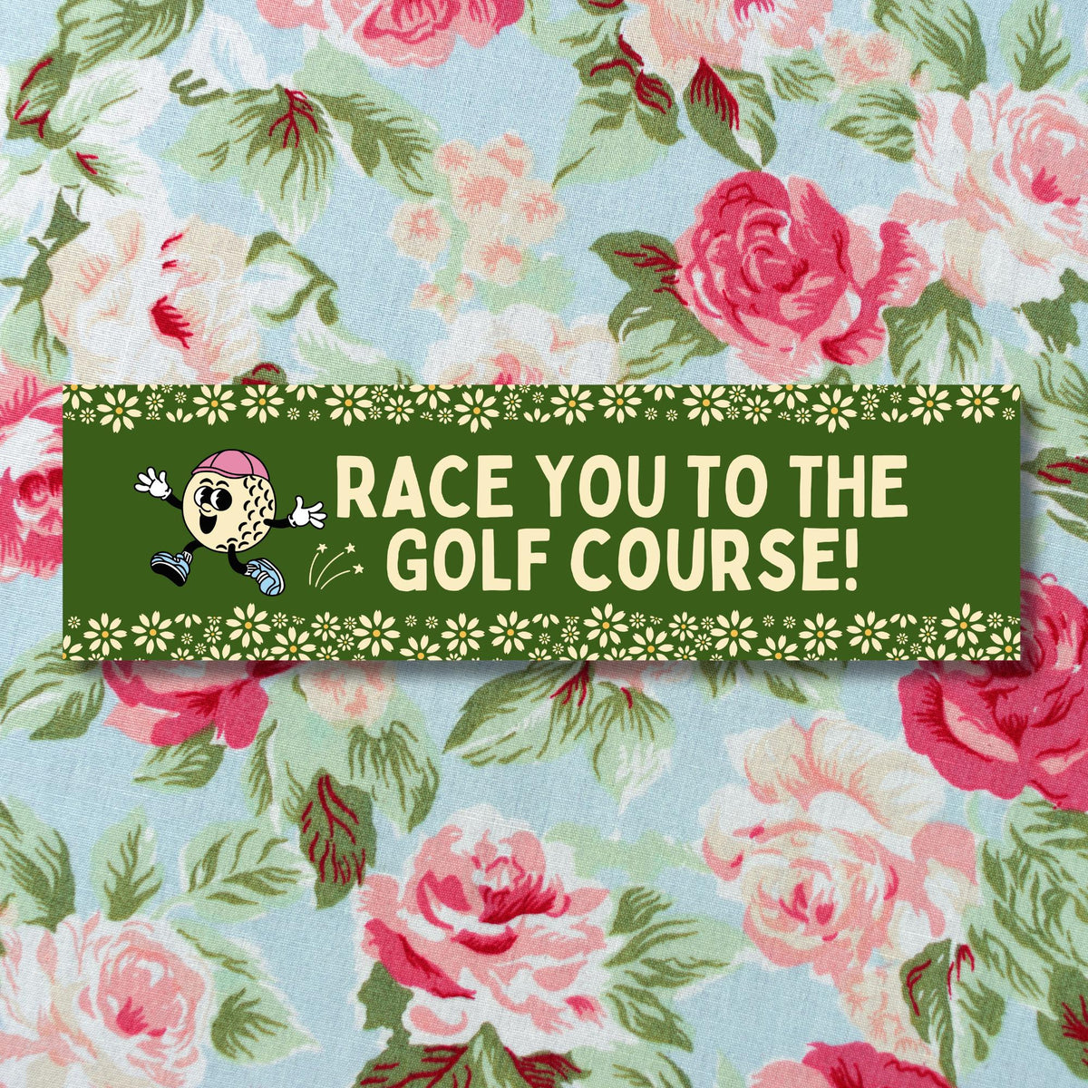 Funny Golf Lover Bumper Sticker for Mom Daughter Who Plays Golf Sixteenth Birthday Gift Floral Golfing Sticker for New Driver or Teen Graphic Tee – Easygoing Wear · Must-Have Style