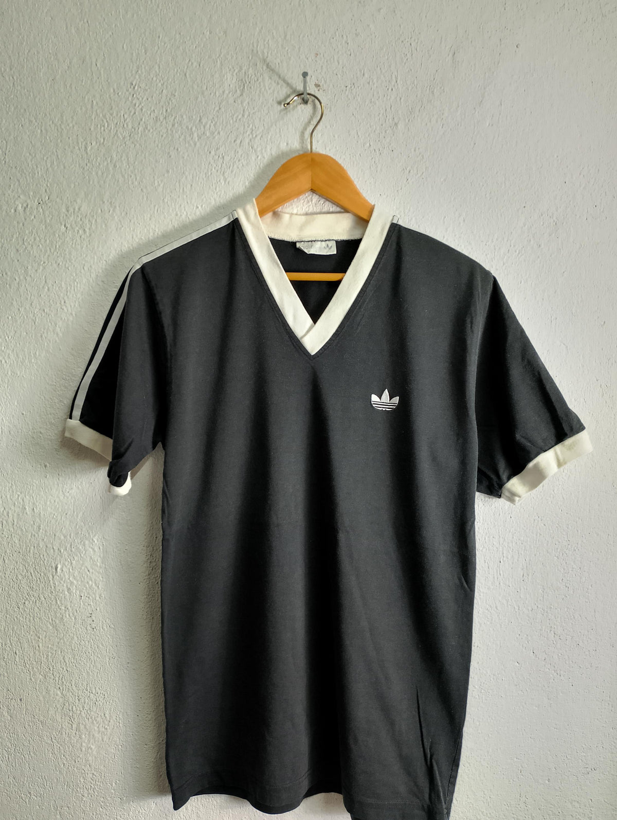 Vintage Adidas v neck t shirt medium Graphic Tee – Easygoing Wear · Must-Have Style