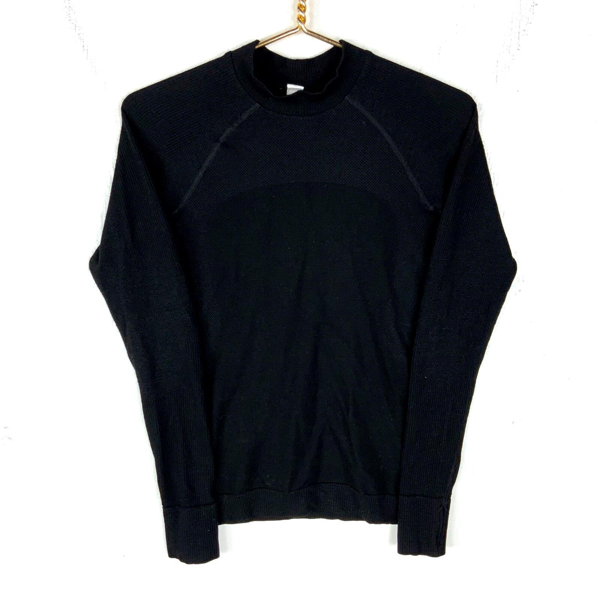 Lululemon Women39s Long Sleeve Rest Less Ribbed Medium Black Graphic Tee – Soft Feel · Great Gift For Fans