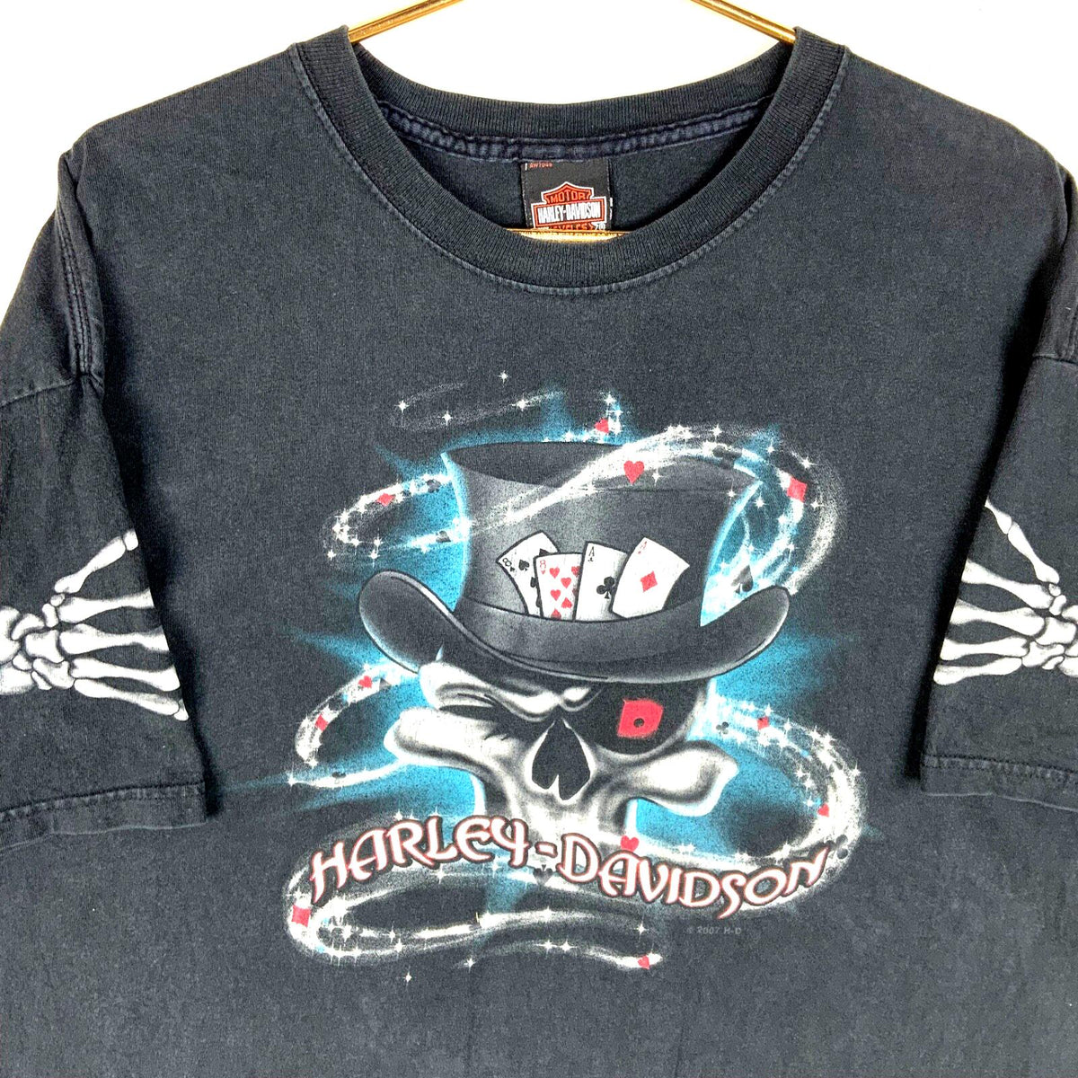 Y2K Harley Davidson TShirt XL Black 2007 Magic Skull Capital City Wisconsin Usa Graphic Tee – Warm & Stylish · Top Pick For Any Outfit