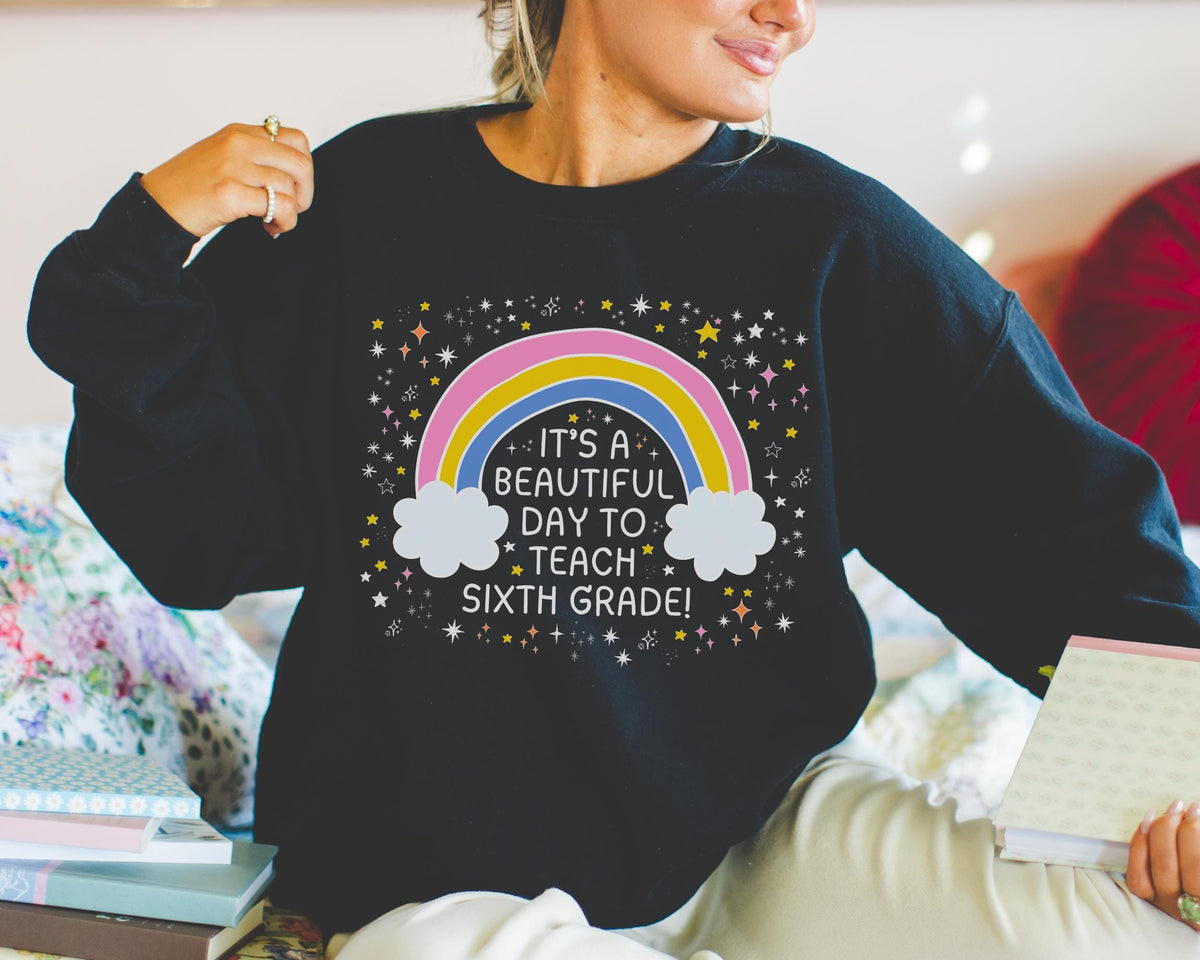 Sixth Grade Teacher Sweatshirt Sixth Grade Crew Cute Early Childhood Education Major Gift for New Teaching Job Matching 6th Grade Squad Sweatshirt – Premium Graphic · Perfect For Daily Wear
