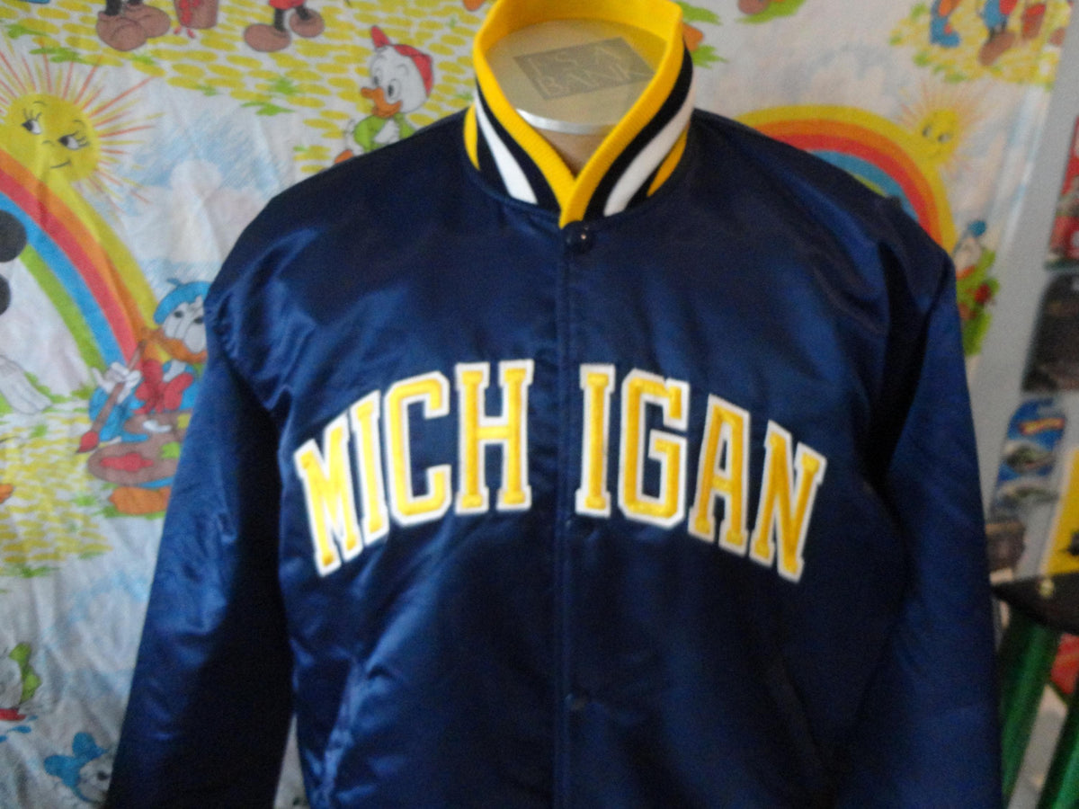 Vintage 9039s Michigan Wolverines Starter Satin Bomber Jacket L Graphic Tee – Soft Feel · Top Pick For Any Outfit