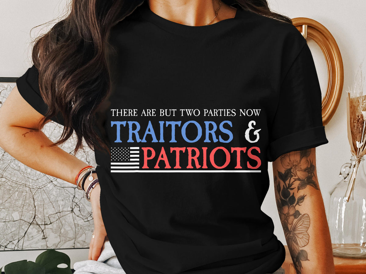 Traitors Patriots T Shirt Political Tee Patriotic Gift American Flag Apparel USA Pride Funny Slogan TShirt Election Outfit Graphic Tee – Everyday Comfort · Perfect For Daily Wear