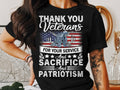 Thank You Veterans T Shirt Patriotic Soldier Gift American Flag Tee Military Appreciation T Shirt Veteran39s Day Gift Patriotic Tee Graphic Tee – Soft Feel · Must-Have Style