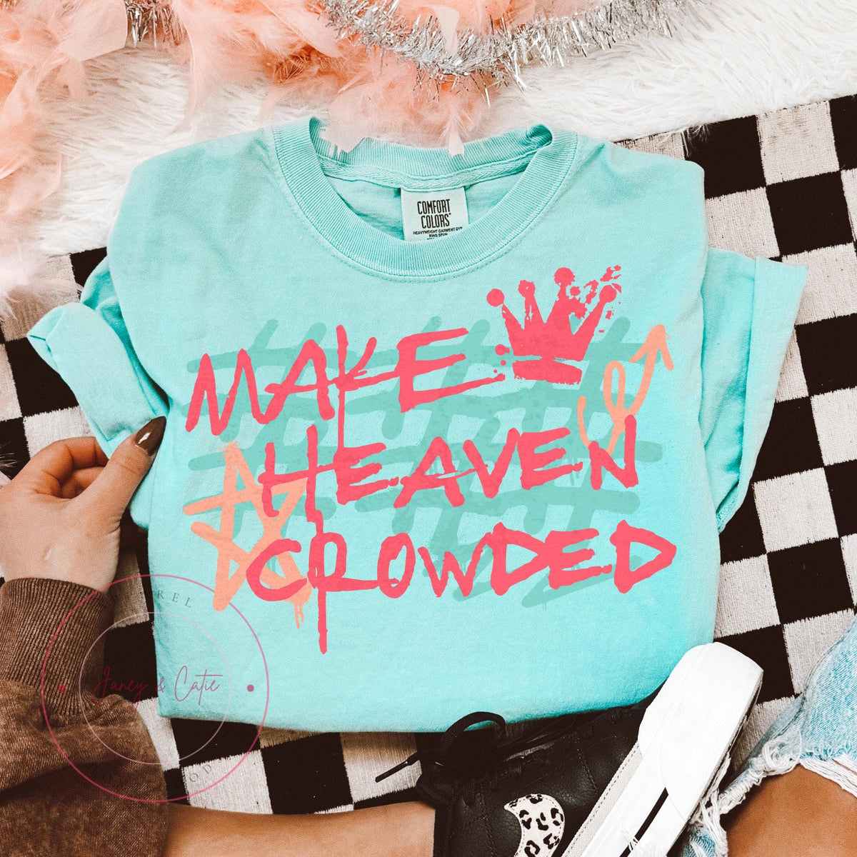 Make Heaven Crowded Tshirt Christian Apparel Jesus is King Faith Clothing Christian TShirt Christian Gift Comfort Colors Tshirt Graphic Tee – Feel-Good Design · Must-Have Style