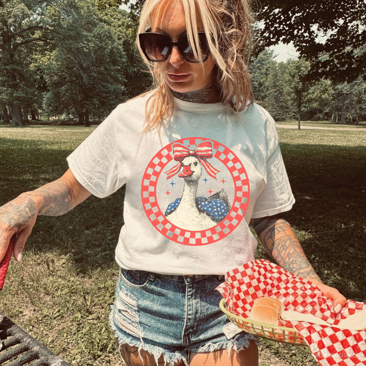 Comfort Colors July 4th Goose Shirt Funny Goose Shirt Independence Day Goose Shirt Fourth of July Goose Tee Goose Tshirt Goose Tshirt Graphic Tee – Cozy Vibes · Perfect For Daily Wear