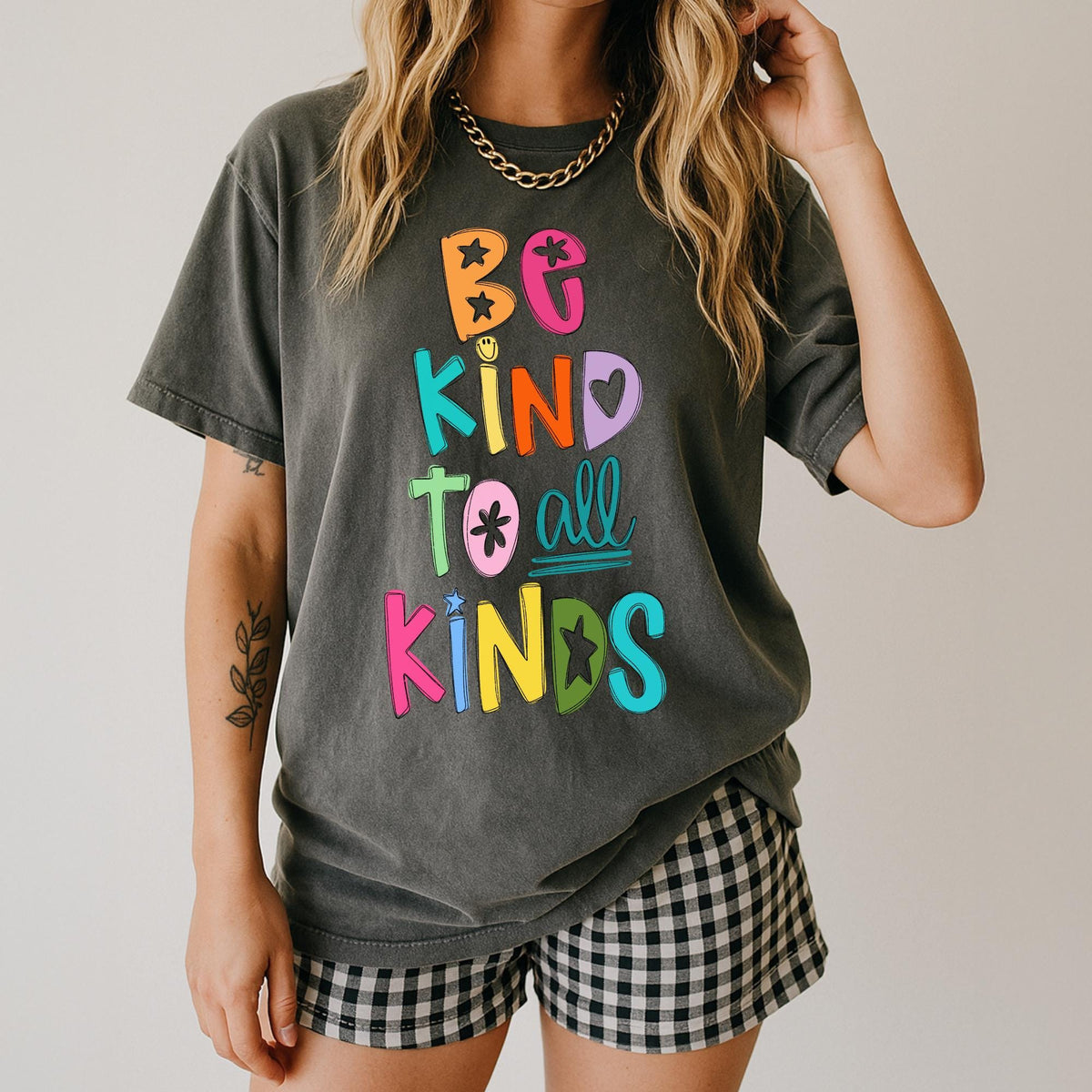 Comfort Colors Be Kind to All Kinds Kindness Tshirt Be The Good Tshirt Be Kind Tshirt Be Kind Shirt Be Kind Tshirt Be Nice Be a Good Human Graphic Tee – Easygoing Wear · Trending Graphic Apparel