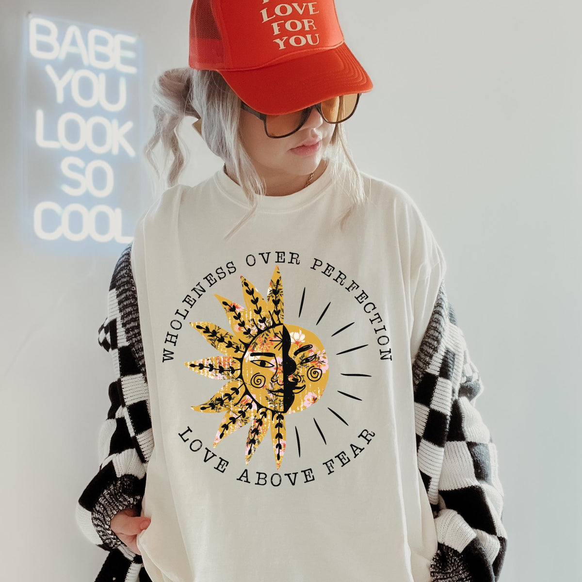 Love Above Fear Shirt Positivity Shirt Mental Health Shirt Unisex Trendy Aesthetic Oversized Graphic Tee Graphic Tee – Everyday Comfort · Top Pick For Any Outfit