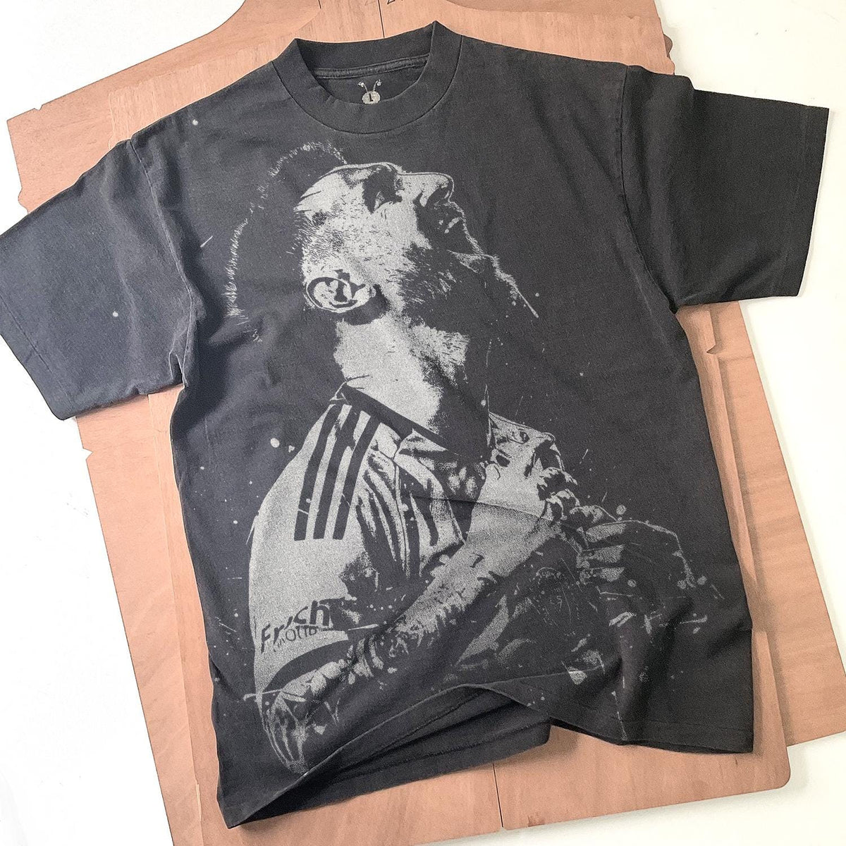 Lionel Messi Handmade Bleached t shirt Soccer Unisex Faded black cotton t shirt spray art Football Gift for him Gift for her Graphic Tee – Bold Style · Must-Have Style