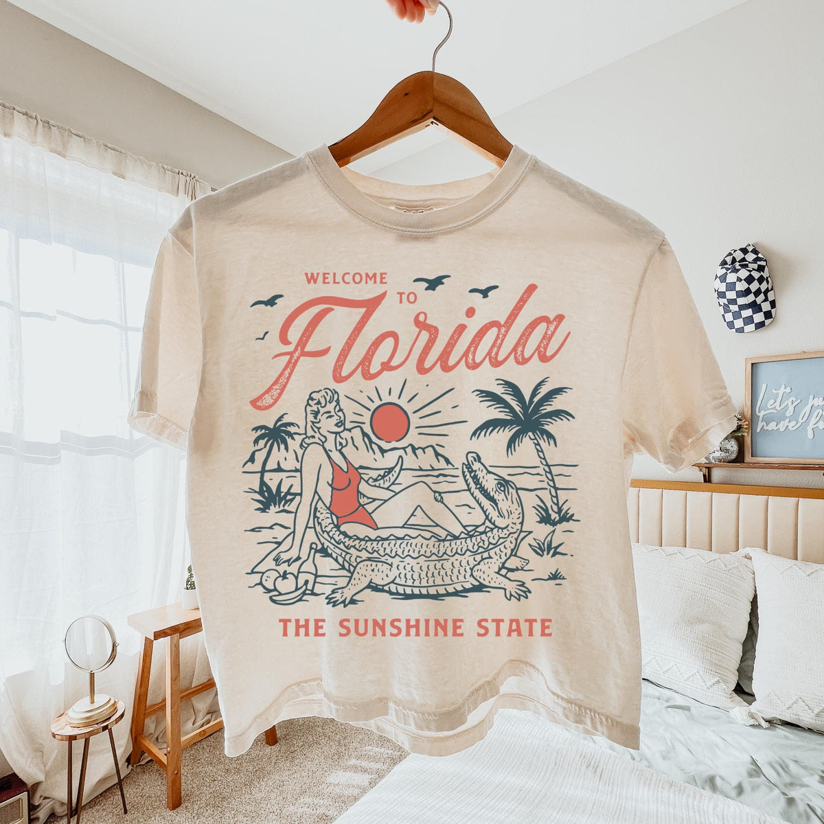 Cropped Florida Shirt Summer Vacation Shirt Girls Trip Shirt Florida Tee Florida Tshirt Florida Coquette Florida Tee Graphic Tee – Cozy Vibes · Perfect For Daily Wear