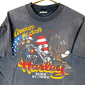 Vintage Harley Davidson TShirt Large Black 1986 Rider By Choice Texas Usa 1980s Graphic Tee – Cozy Vibes · Great Gift For Fans