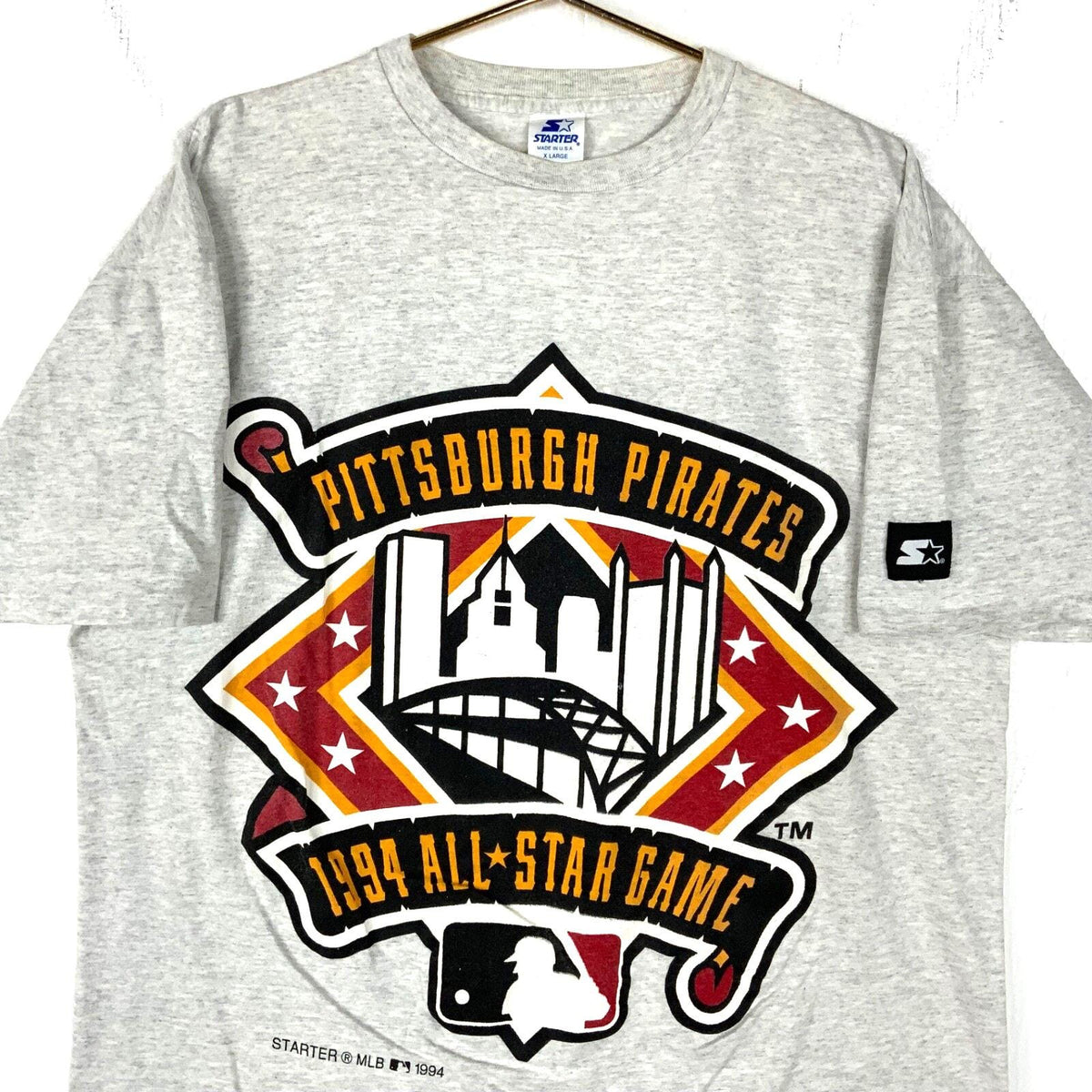 Vintage Pittsburgh Pirates Starter Tshirt XL Gray Mlb 1994 All Star Game 1990s Graphic Tee – Easygoing Wear · Great Gift For Fans
