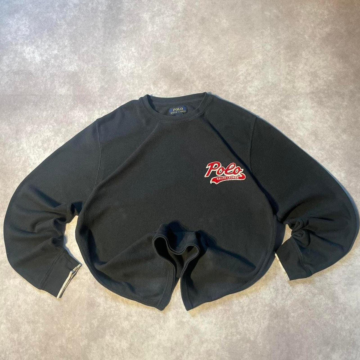 Vintage Polo Ralph Lauren Embroidered Waffle Knit Long Sleeve Shirt Graphic Tee – Everyday Comfort · Top Pick For Any Outfit