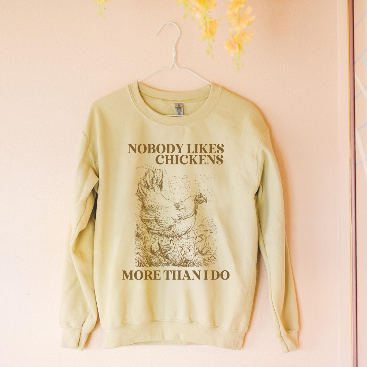 Chicken Lady Funny Saying Sweatshirt Funny and Cute Chicken Lover Mothers Day Gift 90s Throwback Retro Grunge Aesthetic Shirt for Farmer Sweatshirt – Feel-Good Design · Trending Graphic Apparel