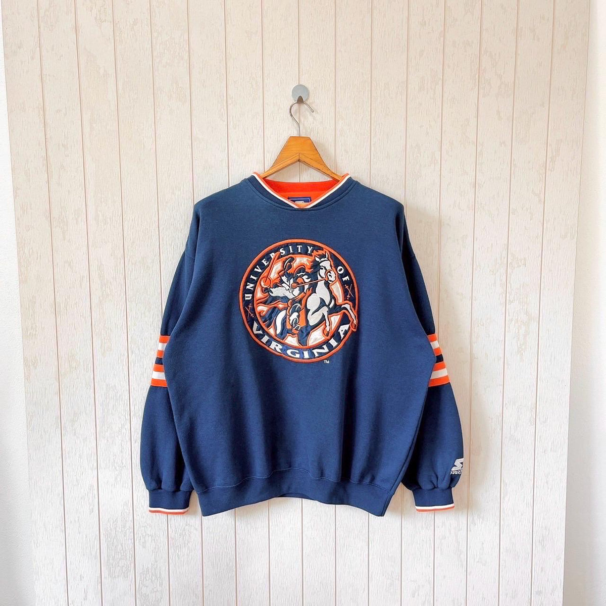 Vintage 90s Virginia Cavaliers sweatshirt vintage Cavaliers NCAA sweatshirt vintage Starter embroidery sweatshirt size M Sweatshirt – Soft Feel · Must-Have Style