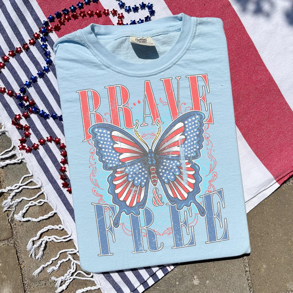 Free and Brave Shirt July 4th TShirt Usa Patriotic Tee 4th of July Party TShirt Trendy Usa Celebration Shirt Graphic Tee – Feel-Good Design · Trending Graphic Apparel