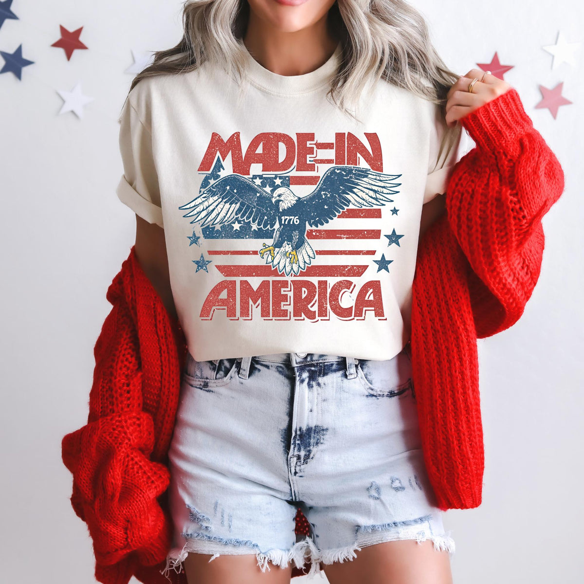 Made In America Western July 4th Tee 4th of July Tshirt Country July 4th Shirt Western Tshirt Country Concert Shirt Music Festival Shirt Graphic Tee – Cozy Vibes · Must-Have Style