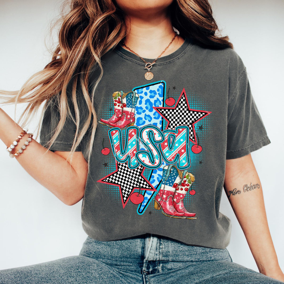 Comfort Colors USA Tee America Shirt July 4th TShirt Usa Patriotic Tee 4th of July Party TShirt Trendy Usa Celebration Shirt Patriot Tee Graphic Tee – Cozy Vibes · Top Pick For Any Outfit